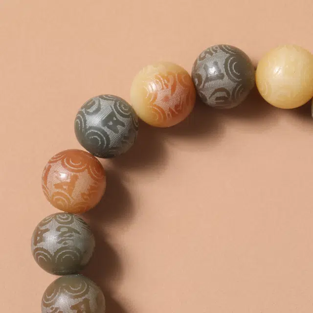 嫒柯 新中式国潮开运绕指柔轻奢百搭小众高级感文玩盘玩招财纳福转运来财诸事顺遂平安喜乐 菩提子/菩提籽 手串 男女同款情侣款