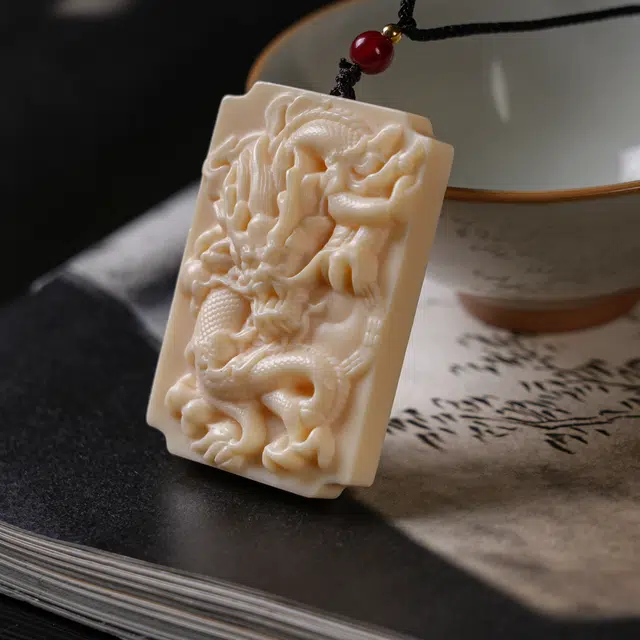 嫒柯 新中式小众高级感文玩佛珠百搭小清新轻奢招财转运珠国潮盘玩金玉满堂财运亨通#好运 象牙果 吊坠 男女同款情侣款