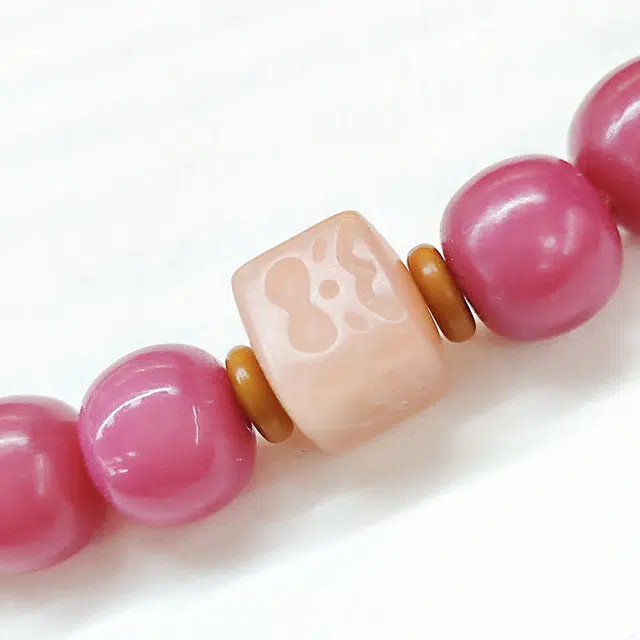 嫒柯 国潮新中式 轻奢高级文玩 招财纳福 平安顺遂 白玉菩提 手串 男女同款情侣款