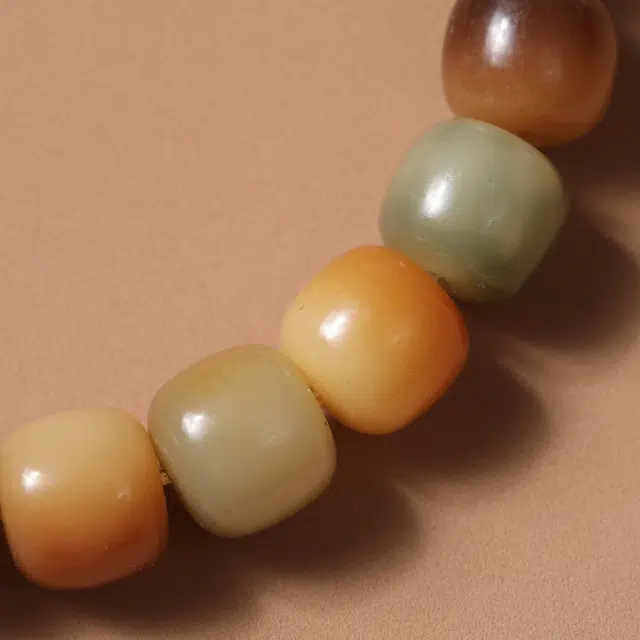 嫒柯 新中式国潮绕指柔 轻奢百搭小众高级感文玩 招财纳福 八方来财 诸事顺遂 平安喜乐 白玉菩提 手串 男女同款情侣款