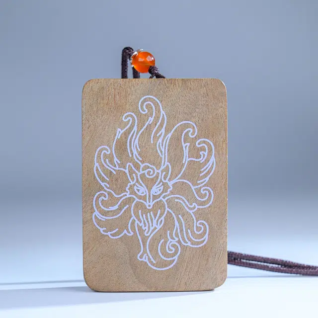 嫒柯 【接住唐卡带来好运】国潮新中式百搭轻奢简约高级设计感素雅美观复古风文艺风花开富贵转运#好运 楠木 项链 男女同款情侣款