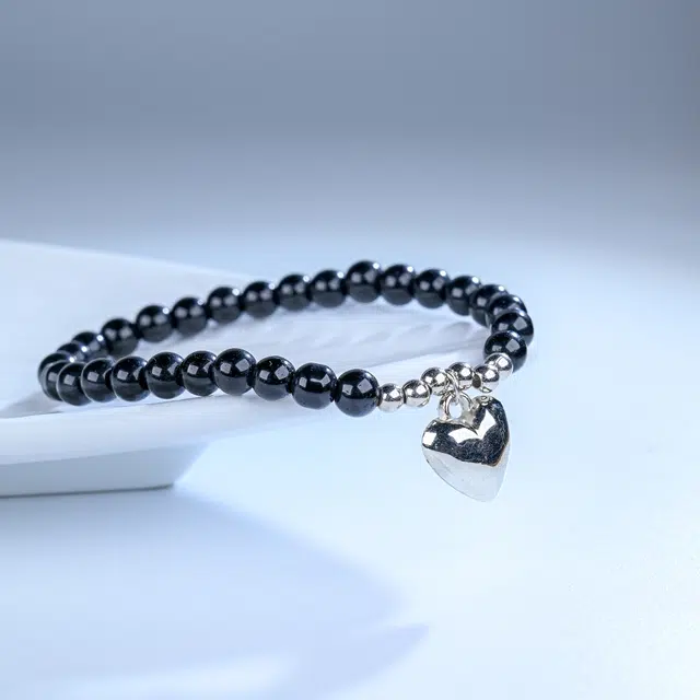 嫒柯 国潮新中式百搭轻奢简约高级设计感素雅美文玩盘玩岁岁平安念珠佛珠观复古风文艺风转运#好运 黑檀 手串 男女同款情侣款