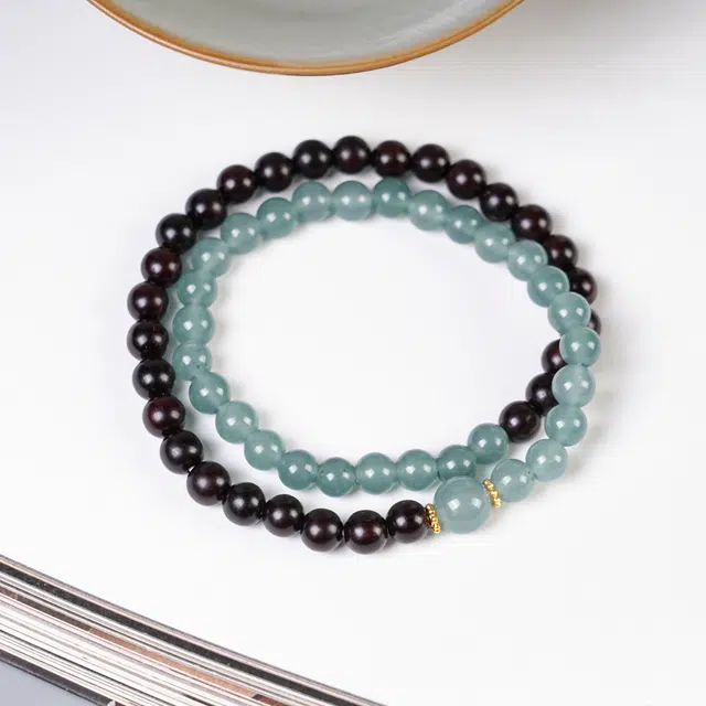 【八方来财】 嫒柯 国潮新中式轻奢高级感文玩盘玩佛珠念珠招财进宝节节高升诸事顺遂财源广进财源滚滚好运 紫檀属 手串 男女同款情侣款