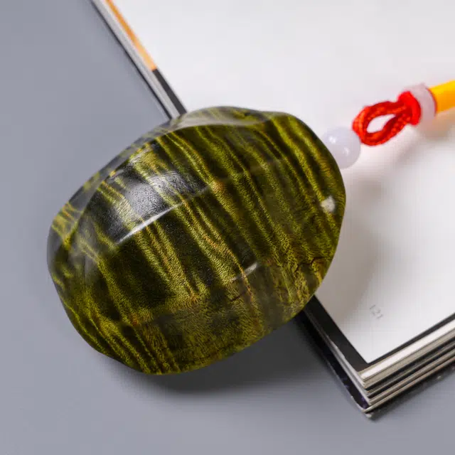 嫒柯 国潮新中式百搭轻奢高级富甲天下随身把玩文玩随心所欲心想事成好运成真#好运 楠木 把件 男女同款情侣款