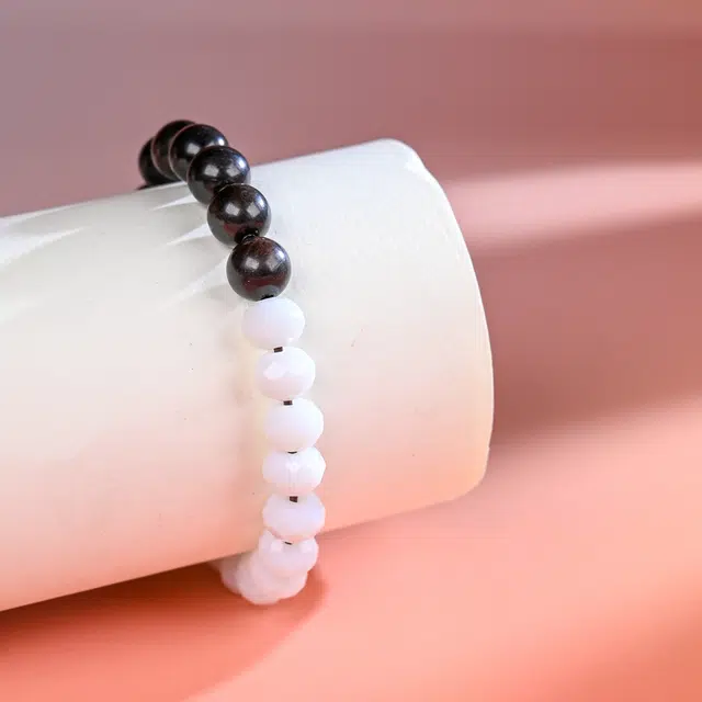 嫒柯 国潮新中式轻奢高级感佛珠念珠盘玩文玩好运莲莲诸事顺遂平安喜乐招财纳福八方来财转运百搭#好运 黑檀 手串 男女同款情侣款