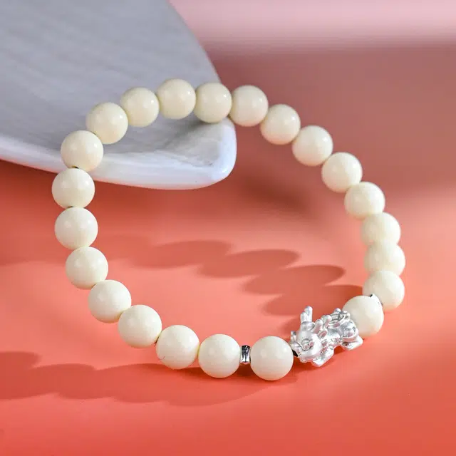 嫒柯 新中式国潮风轻奢高级感小众百搭配饰平安纳福诸事顺遂财源广进念珠文玩盘玩#好运 象牙果 手串 男女同款情侣款