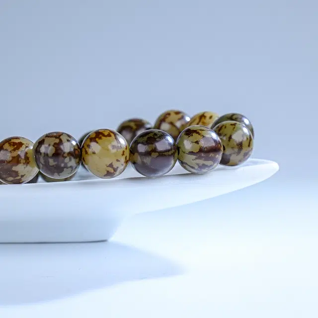 嫒柯 国潮新中式百搭轻奢简约高级设计感素雅美观复古风文艺风转运四季平安事事顺#好运 菩提根 手串 男女同款情侣款