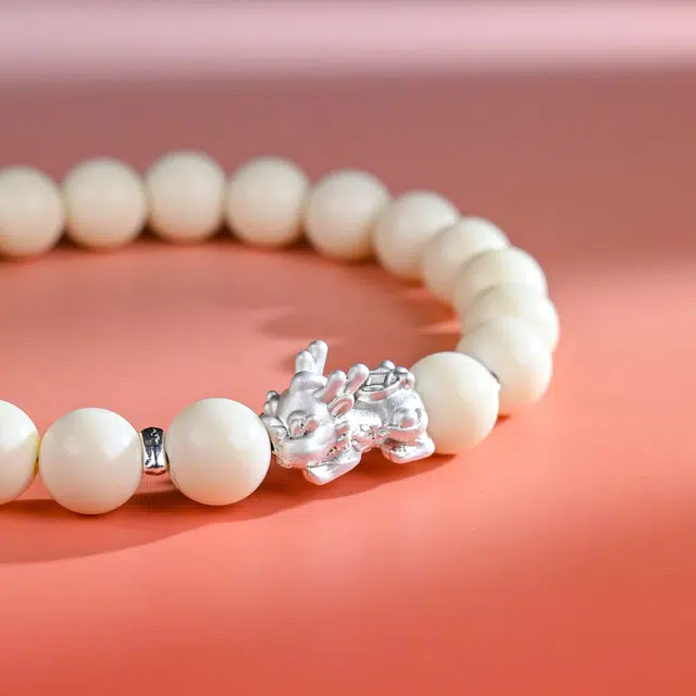 嫒柯 新中式国潮风轻奢高级感小众百搭配饰平安纳福诸事顺遂财源广进念珠文玩盘玩#好运 象牙果 手串 男女同款情侣款