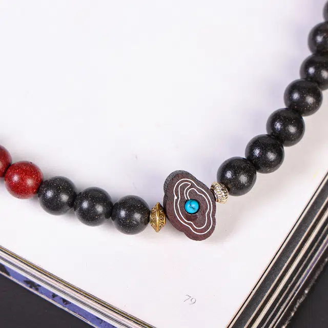 嫒柯 国潮新中式轻奢高级文玩八方来财招财纳福盘玩复古风文艺风#好运 合香珠 手串 男女同款情侣款