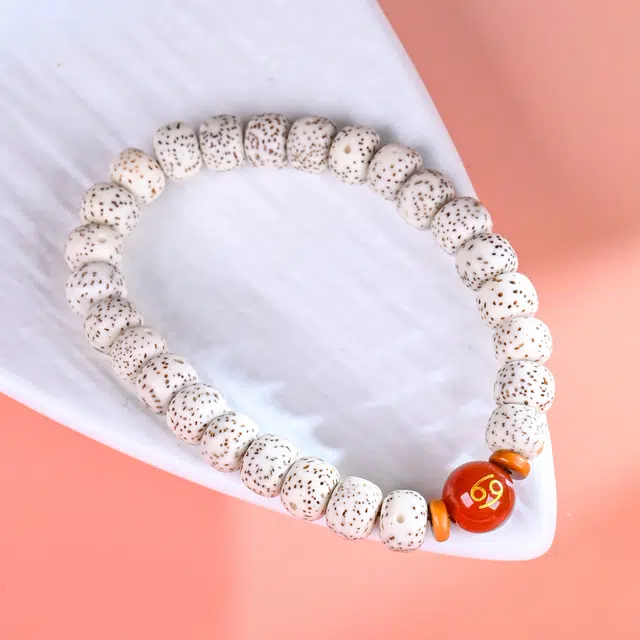 嫒柯 新中式国潮小众百搭设计复古文艺招财进宝平安纳福成功上岸十二星座文玩盘玩#好运 星月菩提 手串 男女同款情侣款