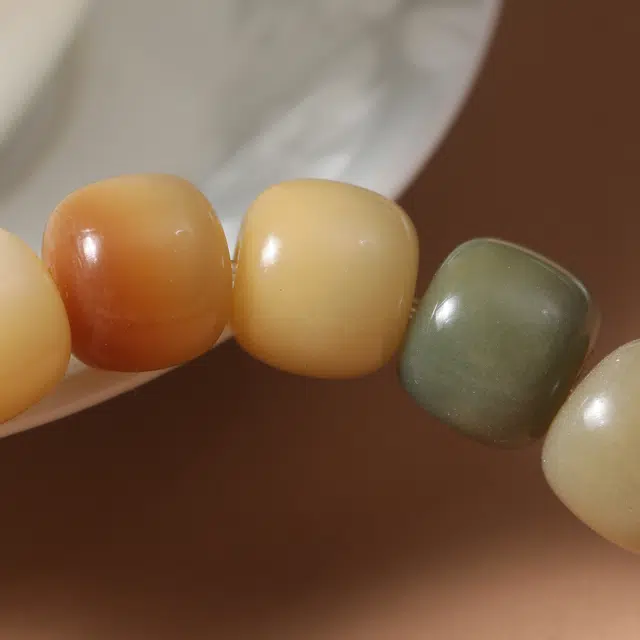 嫒柯 新中式国潮绕指柔 轻奢百搭小众高级感文玩 招财纳福 八方来财 诸事顺遂 平安喜乐 白玉菩提 手串 男女同款情侣款