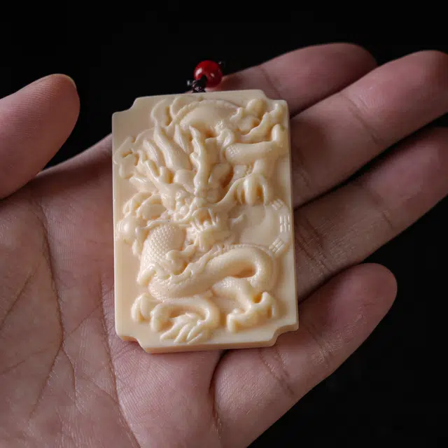 嫒柯 新中式小众高级感文玩佛珠百搭小清新轻奢招财转运珠国潮盘玩金玉满堂财运亨通#好运 象牙果 吊坠 男女同款情侣款