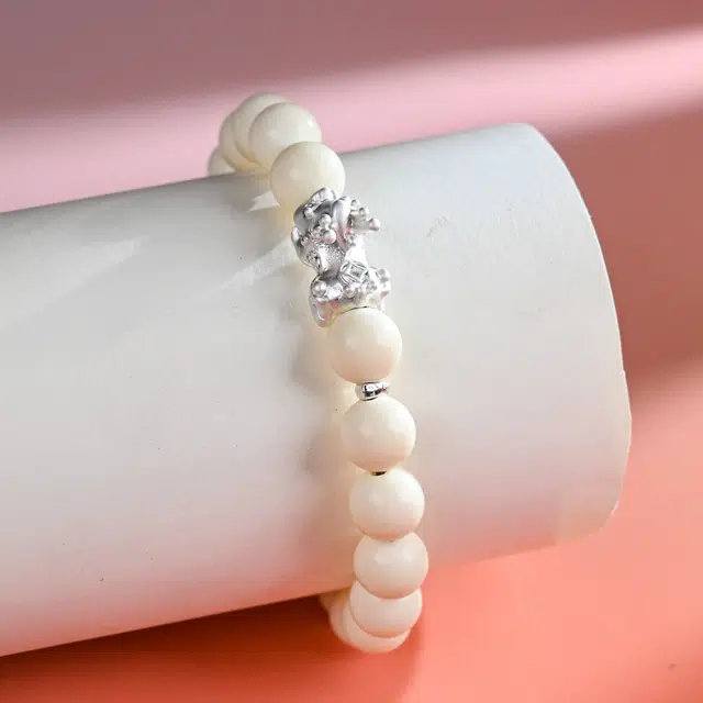 嫒柯 新中式国潮风轻奢高级感小众百搭配饰平安纳福诸事顺遂财源广进念珠文玩盘玩#好运 象牙果 手串 男女同款情侣款