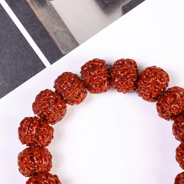 嫒柯 新中式国潮轻奢高级感复古文艺文玩爆肉玉化八方来财机刷包浆佛珠财源广进平安纳福#好运 金刚菩提 手串 男女同款情侣款