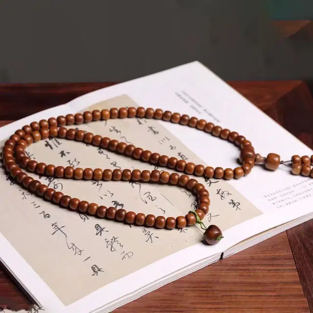 嫒柯 国潮新中式百搭轻奢高级文玩盘玩佛珠念珠鹏程万里青云直上复古风文艺风#好运 雷击木 手串 男女同款情侣款