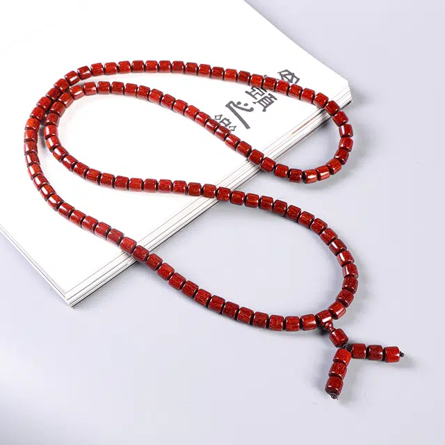 嫒柯 新中式文玩 好运连连 招财转运 八方来财 诸事顺遂 紫檀属 手串 男女同款情侣款