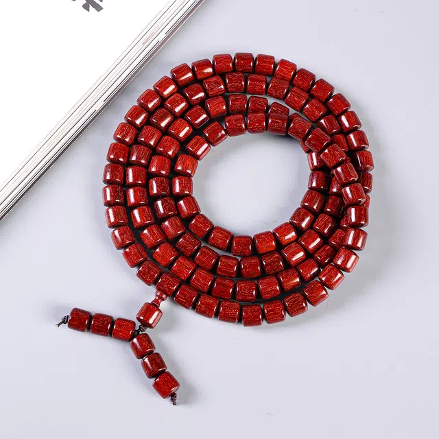 嫒柯 新中式文玩 好运连连 招财转运 八方来财 诸事顺遂 紫檀属 手串 男女同款情侣款