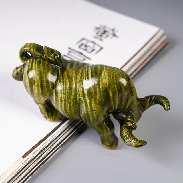 嫒柯 国潮新中式百搭轻奢高级平安喜乐吉祥如意幸福安康好运 楠木 把件 男女同款情侣款