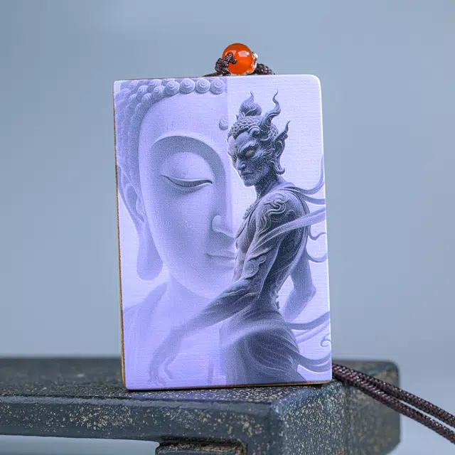 嫒柯 国潮新中式百搭轻奢简约高级设计感素雅美观复古风文艺风福寿平安岁岁安康转运节节高#好运 楠木 项链 男女同款情侣款