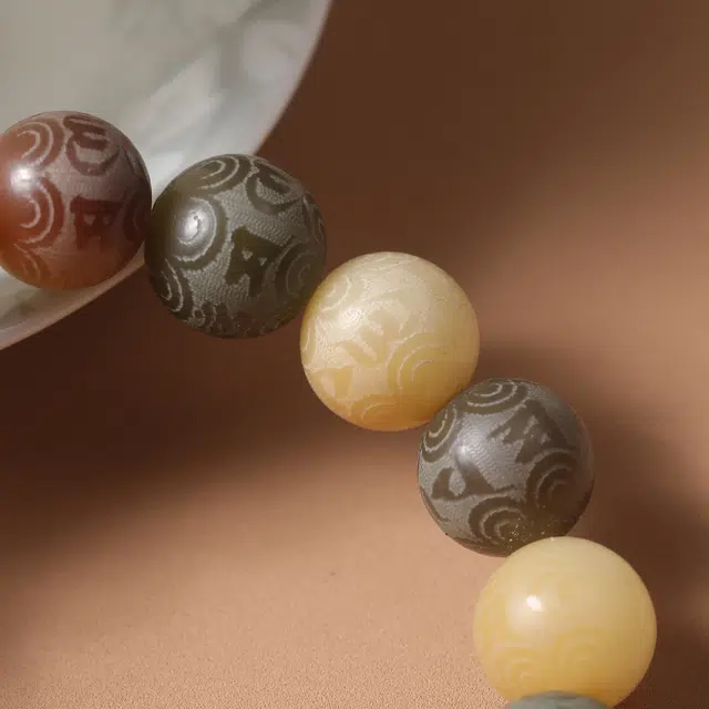 嫒柯 新中式国潮开运绕指柔轻奢百搭小众高级感文玩盘玩招财纳福转运来财诸事顺遂平安喜乐 菩提子/菩提籽 手串 男女同款情侣款