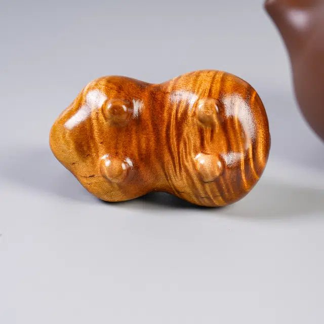 嫒柯 国潮新中式百搭轻奢高级唐马招财进宝幸福安康心想事成摆件随身把玩#好运 楠木 把件 男女同款情侣款