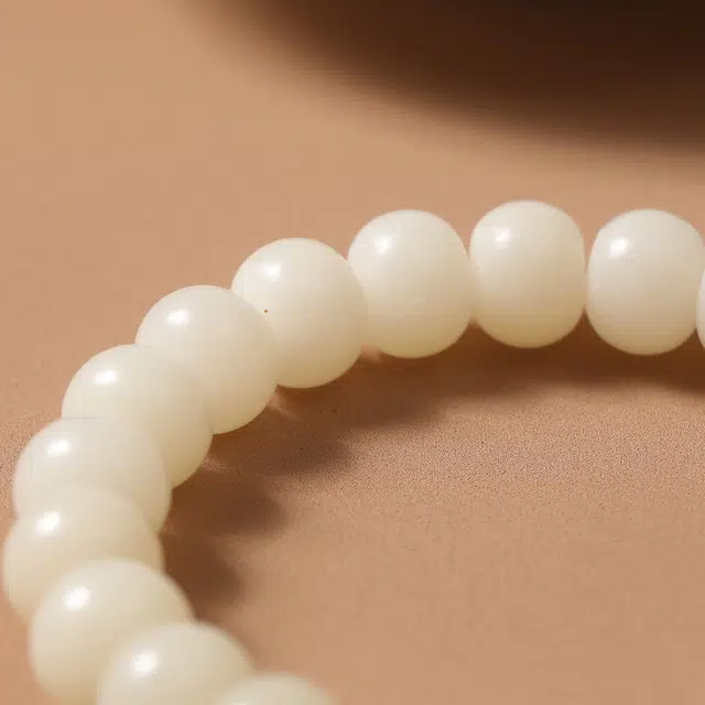 嫒柯 新中式国潮开运绕指柔轻奢百搭小众高级感文玩盘玩招财纳福转运来财诸事顺遂平安喜乐#好运 白玉菩提 手串 男女同款情侣款