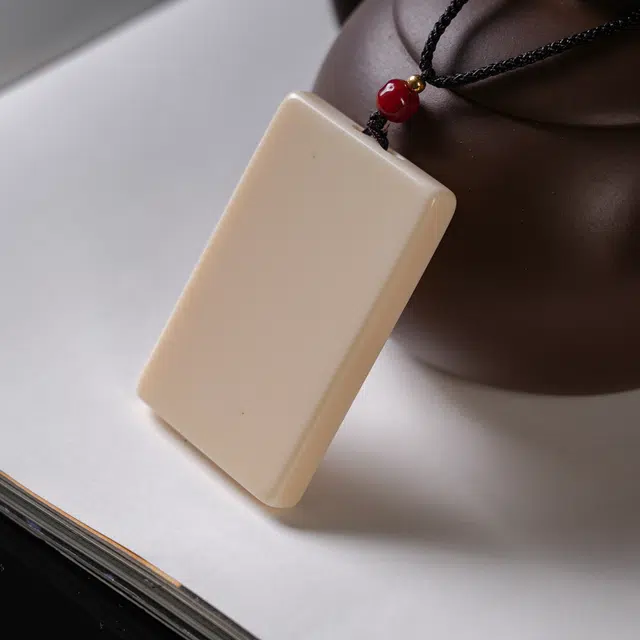 嫒柯 新中式小众高级感文玩佛珠百搭小清新轻奢招财转运珠国潮盘玩福星高照喜气迎门#好运 象牙果 吊坠 男女同款情侣款