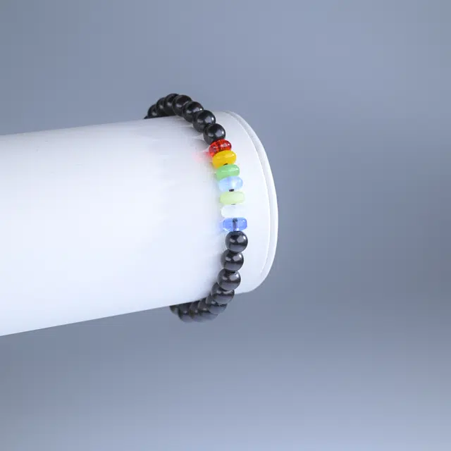 嫒柯 国潮新中式百搭轻奢简约高级设计感素雅美文玩盘玩念珠佛珠观复古风文艺风青春永驻身体健康转运#好运 黑檀 手串 男女同款情侣款