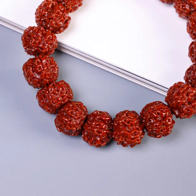 嫒柯 新中式国潮轻奢高级感复古文艺文玩爆肉玉化八方来财机刷包浆佛珠财源广进平安纳福#好运 金刚菩提 手串 男女同款情侣款