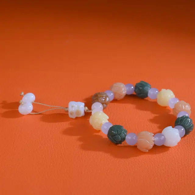 嫒柯 新中式国潮轻奢小众可爱精致猫爪温柔时尚可爱百搭必备多巴胺念珠文玩盘玩日进斗金#好运 菩提根 手串 男女同款情侣款