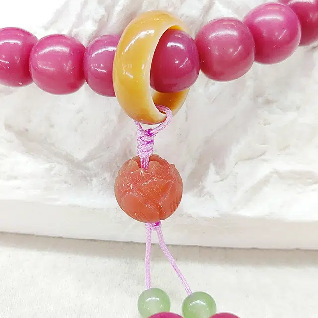 嫒柯 国潮新中式 轻奢高级文玩 招财纳福 平安顺遂 白玉菩提 手串 男女同款情侣款