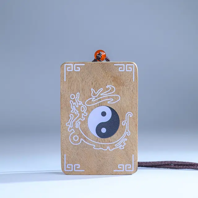 嫒柯 【接住唐卡带来好运】国潮新中式百搭轻奢简约高级设计感素雅美观复古风文艺风花开富贵转运#好运 楠木 项链 男女同款情侣款