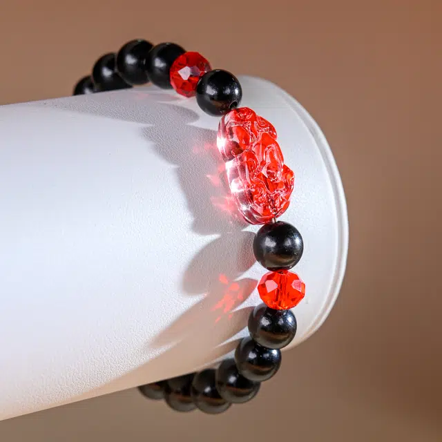 嫒柯 新中式小众高级感文玩佛珠百搭小清新轻奢招财转运珠国潮盘玩万事如意金玉满堂#好运 黑檀 手串 男女同款情侣款