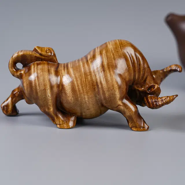 嫒柯 国潮新中式百搭轻奢高级随身把玩心想事成吉星高照一帆风顺#好运 楠木 把件 男女同款情侣款