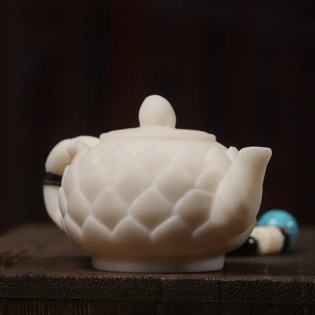 嫒柯 国潮新中式百搭轻奢高级居家茶宠随身把玩文玩万事随心事事如意盘玩转运#好运 象牙果 把件 男女同款情侣款