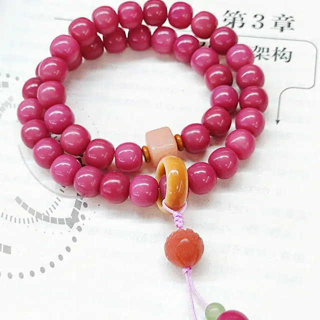 嫒柯 国潮新中式 轻奢高级文玩 招财纳福 平安顺遂 白玉菩提 手串 男女同款情侣款