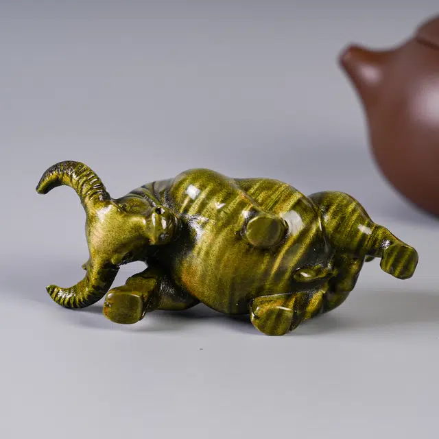 嫒柯 国潮新中式百搭轻奢高级平安喜乐吉祥如意幸福安康好运 楠木 把件 男女同款情侣款