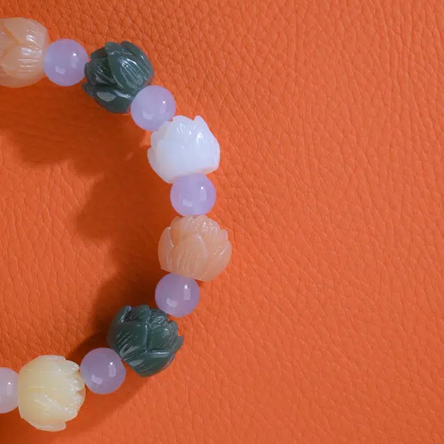 嫒柯 新中式国潮轻奢小众可爱精致猫爪温柔时尚可爱百搭必备多巴胺念珠文玩盘玩日进斗金#好运 菩提根 手串 男女同款情侣款