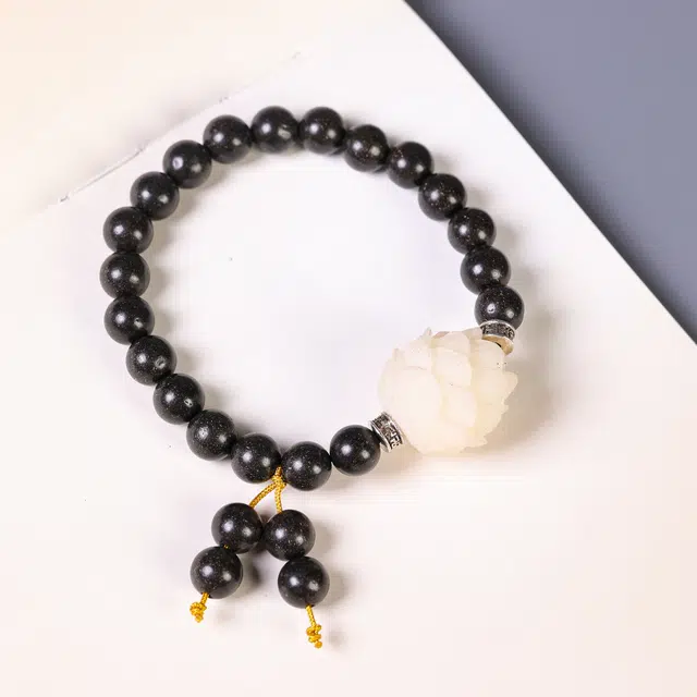 嫒柯 国潮新中式轻奢高级感文玩招财进宝盘玩佛珠平安喜乐念珠复古风文艺风财源广进 诸事顺新 合香珠 手串 男女同款情侣款