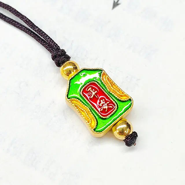 嫒柯 国潮新中式轻奢高级文玩吉祥如意步步高升盘玩佛珠心念珠复古风文艺风高考必过#好运 血檀 项链 男女同款情侣款