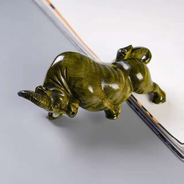 嫒柯 国潮新中式百搭轻奢高级平安喜乐吉祥如意幸福安康好运 楠木 把件 男女同款情侣款