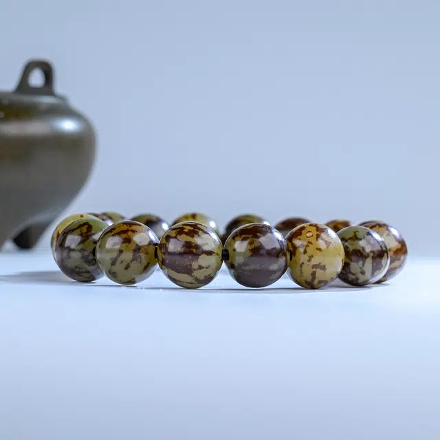 嫒柯 国潮新中式百搭轻奢简约高级设计感素雅美观复古风文艺风转运四季平安事事顺#好运 菩提根 手串 男女同款情侣款