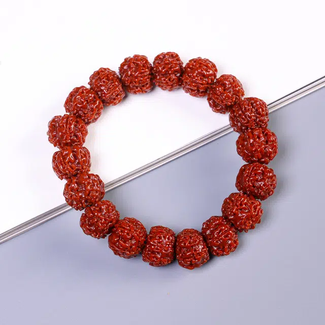 嫒柯 新中式国潮轻奢高级感复古文艺文玩爆肉玉化八方来财机刷包浆佛珠财源广进平安纳福#好运 金刚菩提 手串 男女同款情侣款