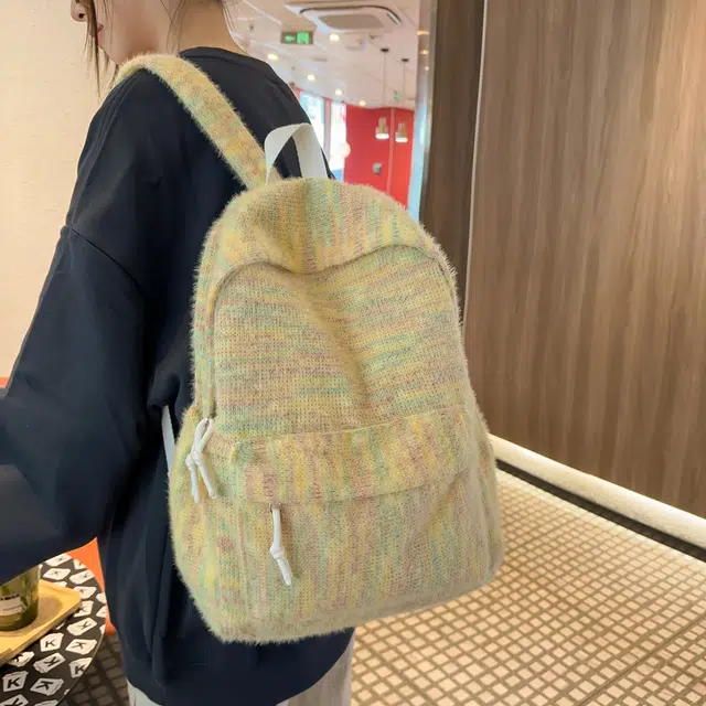 泰格奴 工装机能百搭个性运动街头旅行大容量背包初中生高中生大学生上课百搭书包 尼龙 双肩包 男女同款情侣款 黄色/绿色/红色/白色