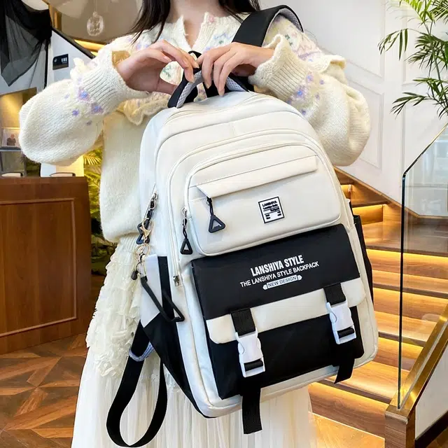 泰格奴 大容量五件套高颜值百搭 帆布 组合装 男女同款情侣款 多色