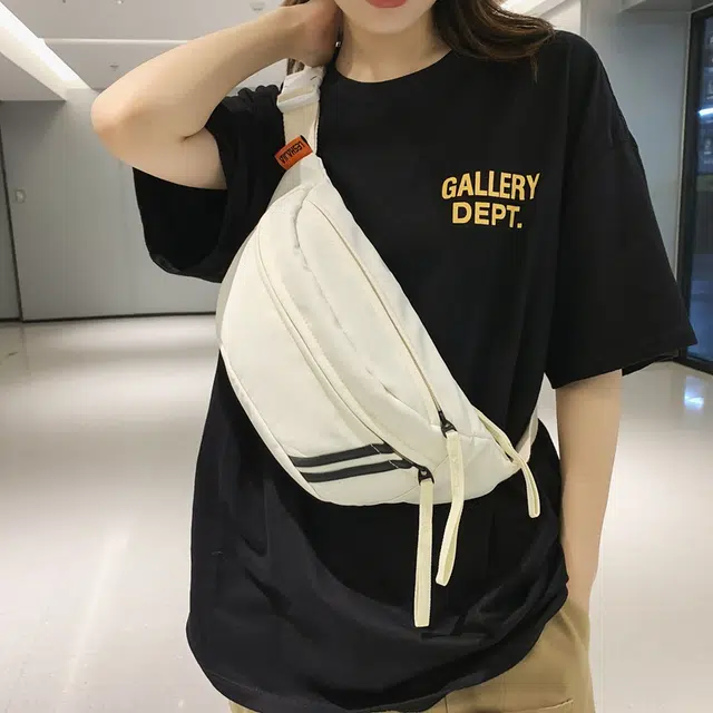 泰格奴 潮流时尚质感日常出行旅游百搭单肩包 尼龙 胸包 常规 男女同款情侣款 白色/黑色/粉红色/桔红色/军绿色