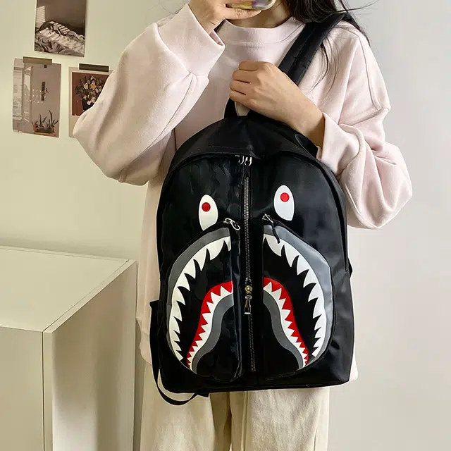 泰格奴 工装机能百搭个性运动街头旅行大容量背包初中生高中生大学生上课百搭书包 尼龙 双肩包 常规 男女同款情侣款 多色