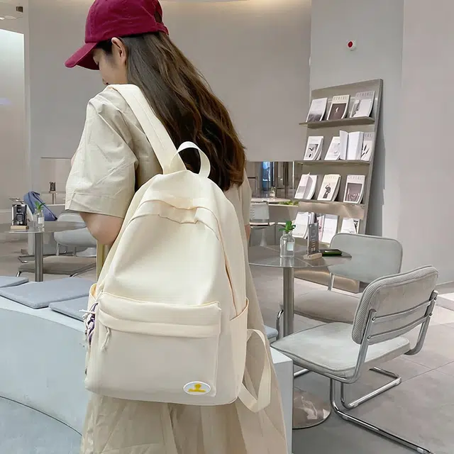 泰格奴 小清新高颜值精美潮版韩版上课百搭书包 尼龙 双肩包 常规 男女同款情侣款 多色