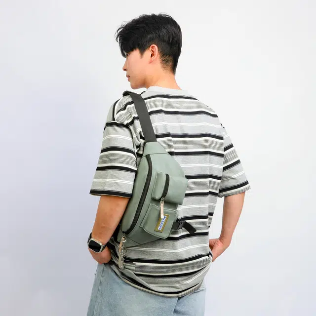 泰格奴 简约气质时尚潮流百搭 尼龙 腰包 常规 男女同款情侣款 多色