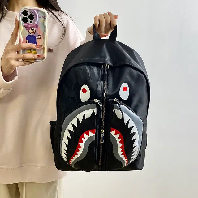 泰格奴 工装机能百搭个性运动街头旅行大容量背包初中生高中生大学生上课百搭书包 尼龙 双肩包 常规 男女同款情侣款 多色